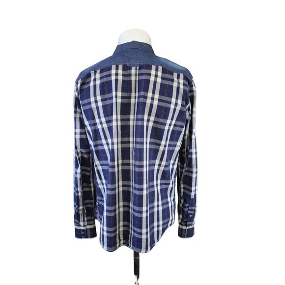 Jeans by Buffalo /Men's (Size M) casual dress button up shirt. Denim with cotton - Picture 3 of 16